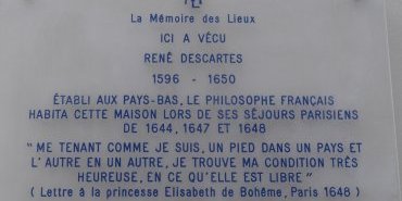 La demeure de Descartes lors de ses passages à Paris. Rue Rollin.