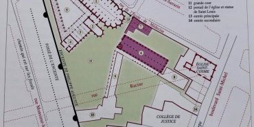 Plan de l'ancien couvent des Cordeliers (Franciscain)